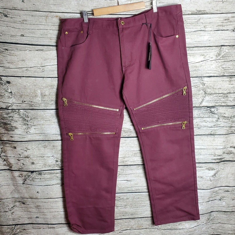 Reg $76.00 Maxi Milian Burgundy Jeans Size 44X32